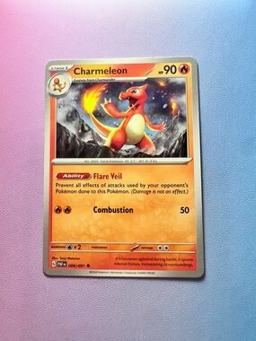 charmeleon - 008/091 (uncommon) — pokémon: paldean fates